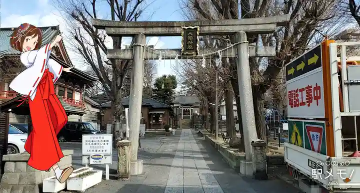 上田端八幡神社の鳥居