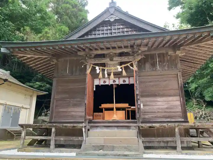 白沙八幡神社の本殿・本堂