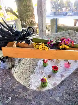 下庄八幡神社の手水舎