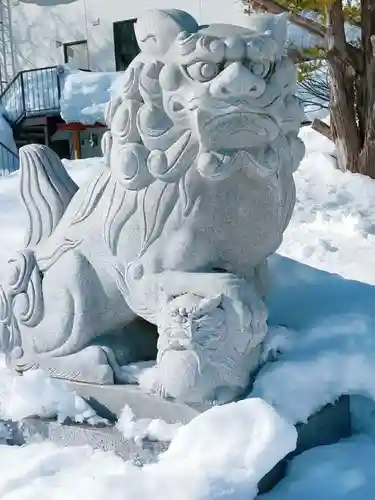 上手稲神社の狛犬