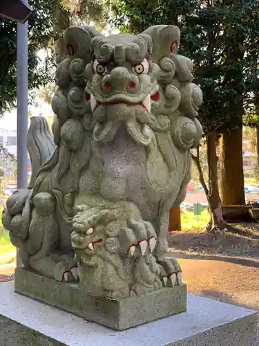 鮎澤神社の狛犬