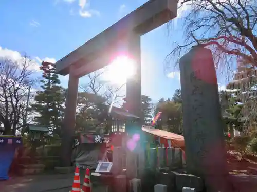 開成山大神宮の鳥居