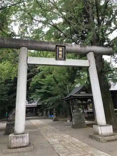 所澤神明社の鳥居