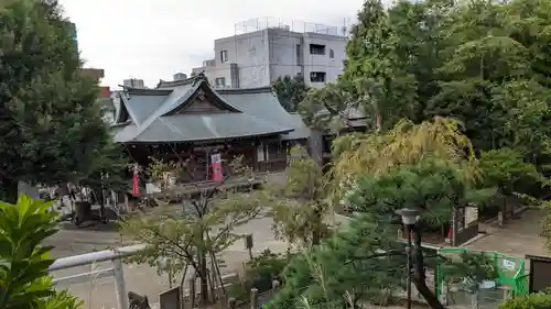 鳩森八幡神社の庭園