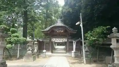 朝日森天満宮の山門・神門