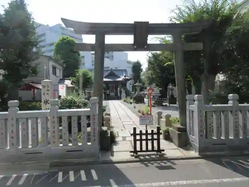 高田氷川神社の鳥居