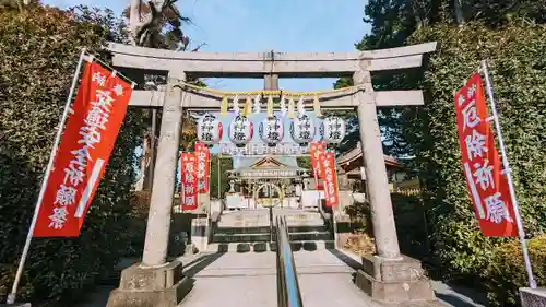 中野沼袋氷川神社の鳥居