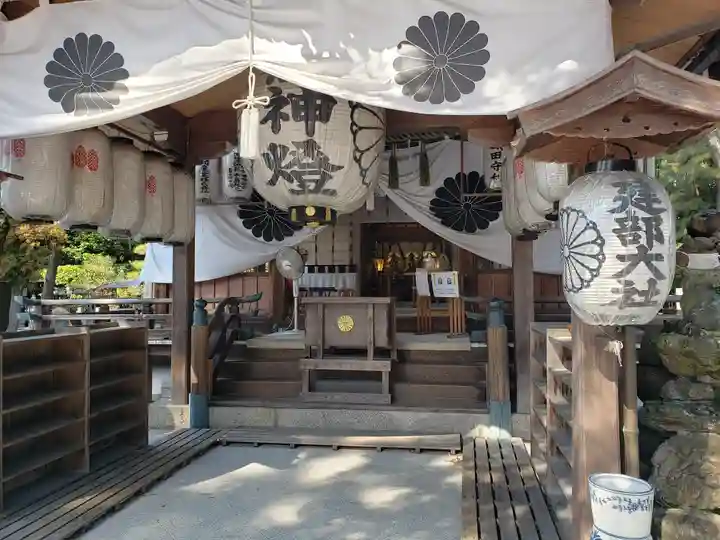 建部大社の本殿・本堂