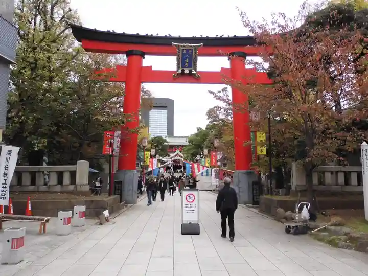 富岡八幡宮の鳥居