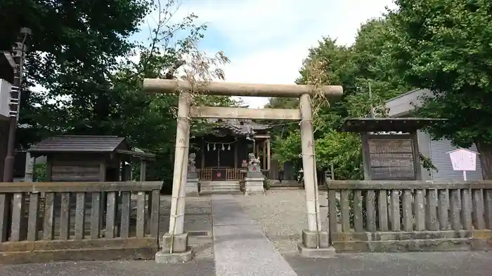 中島八幡神社の鳥居