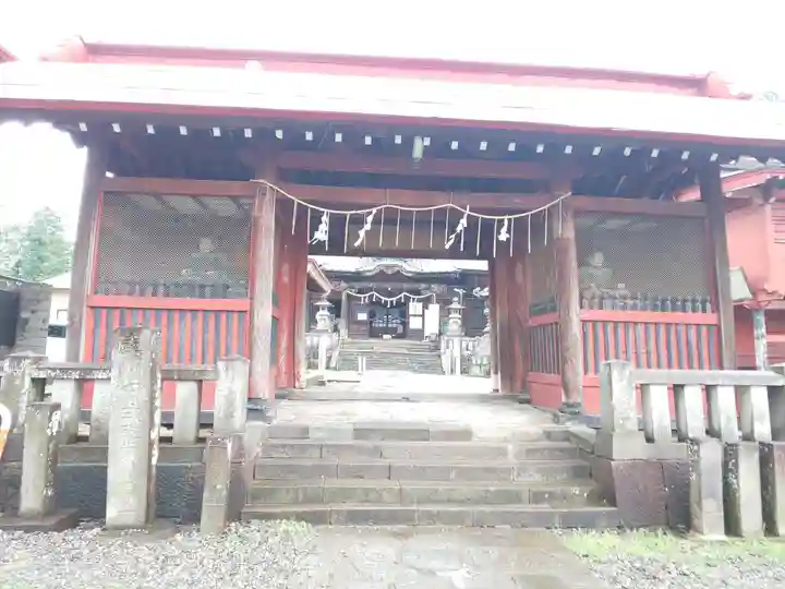 上野国一社八幡八幡宮の山門・神門