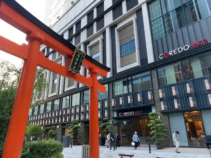 福徳神社(芽吹稲荷)の鳥居