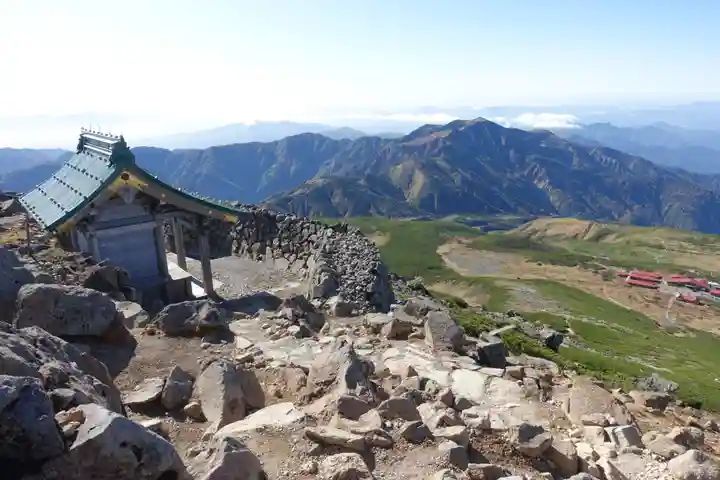 白山比咩神社 奥宮の景色
