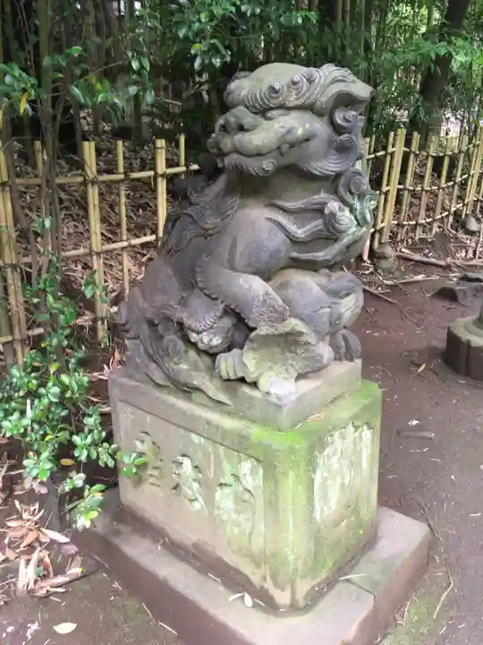 渋谷氷川神社の狛犬