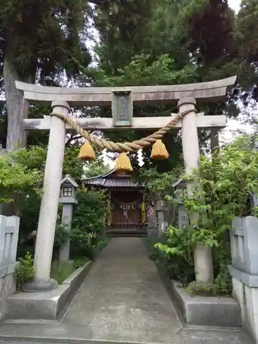 中川熊野神社の鳥居