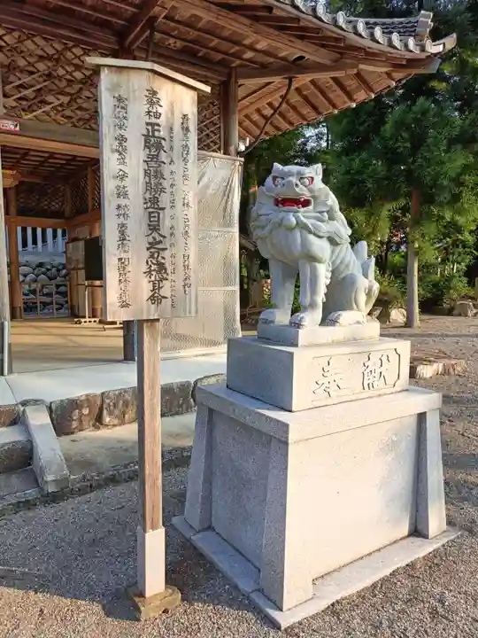 花岡神社の狛犬