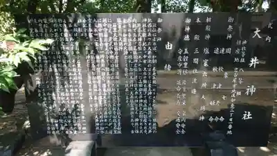 大井神社（如意）の歴史