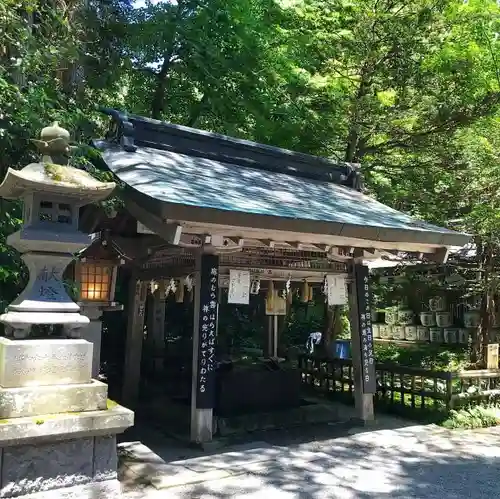 伊佐須美神社の手水舎