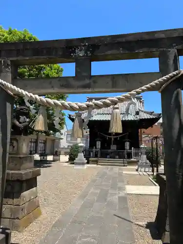 嶺白山神社の鳥居