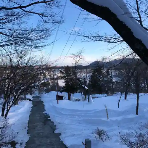 新得神社の景色