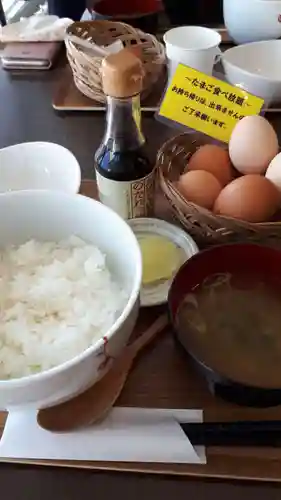 白老八幡神社の食事