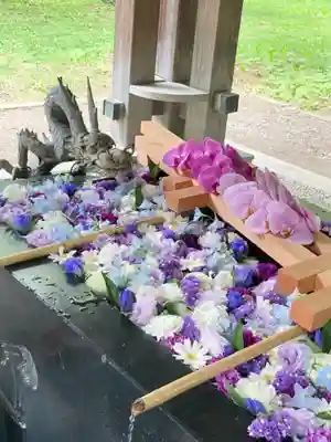 帯廣神社の手水舎