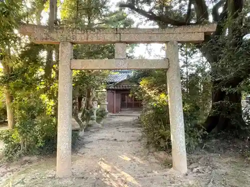 大乃己所神社の鳥居