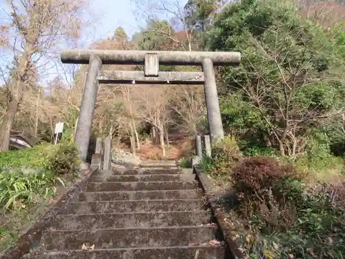 上成木神社の鳥居