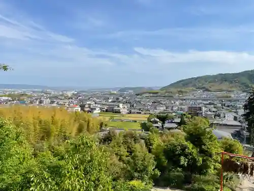 走田神社の景色