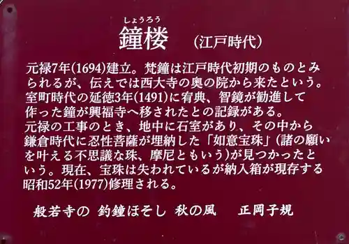 般若寺 ❁﻿コスモス寺❁の歴史