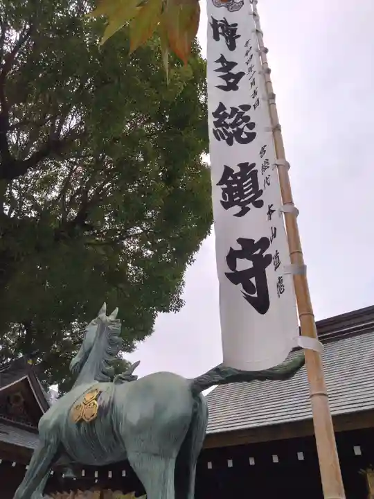 櫛田神社の像