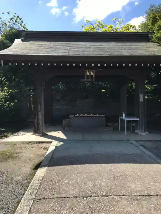 勝田神社の手水舎