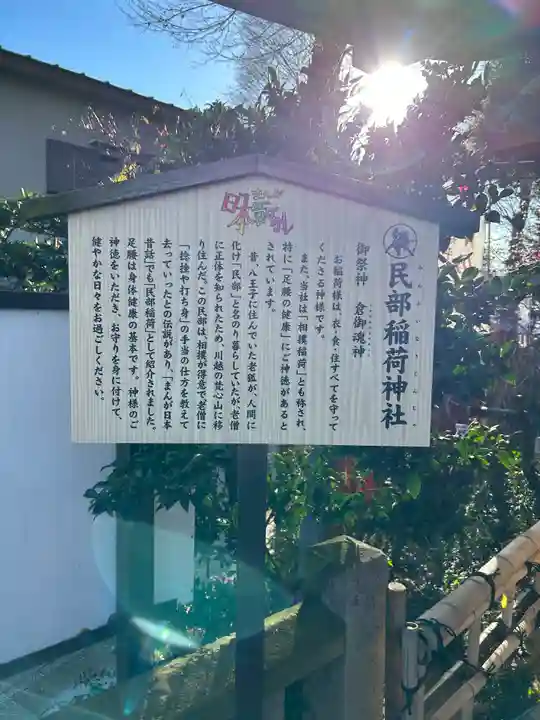 川越八幡宮境内 民部稲荷神社(埼玉県)