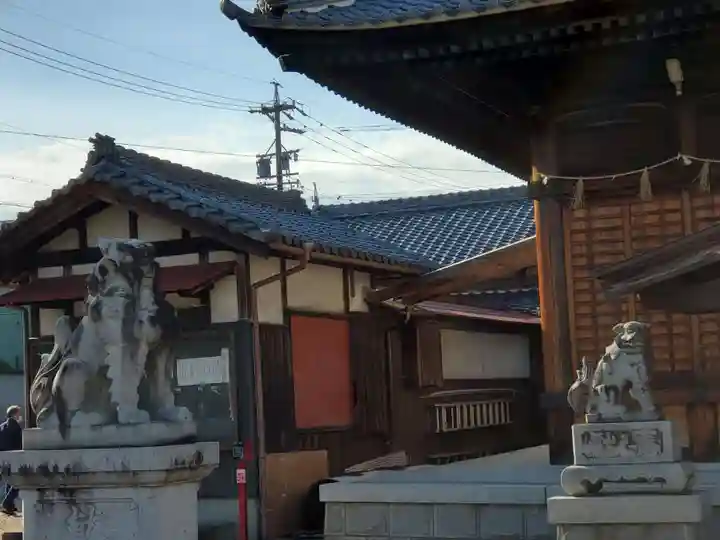 新田白山神社の狛犬