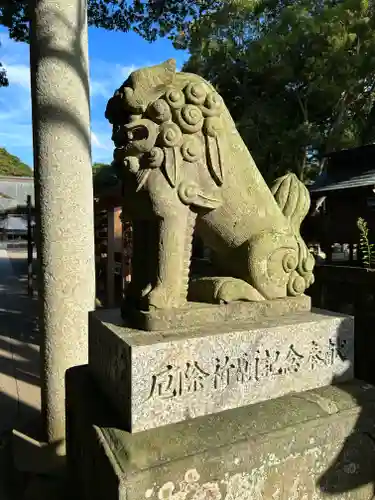 酒列磯前神社の狛犬