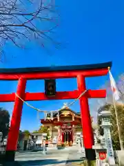 加波山神社真壁拝殿の鳥居