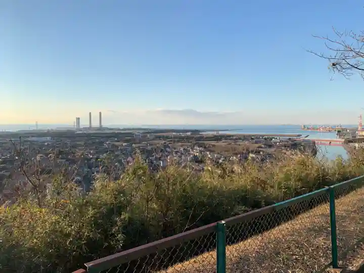 人見神社の景色