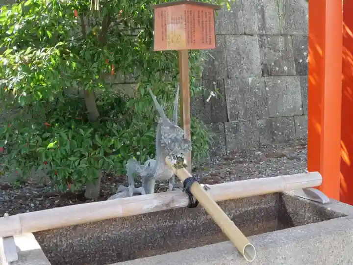 五社神社 諏訪神社の手水舎