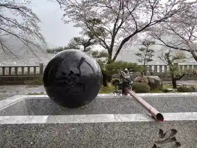 大斎原(熊野本宮大社旧社地)の手水舎