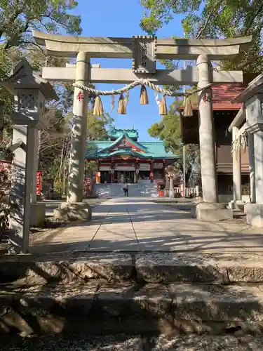 多摩川浅間神社の鳥居