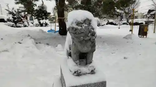 神居神社遥拝所の狛犬