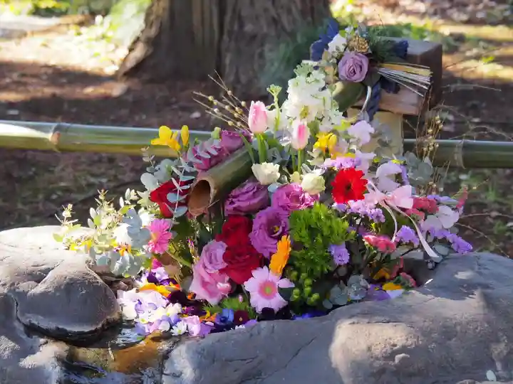 馬場氷川神社の手水舎
