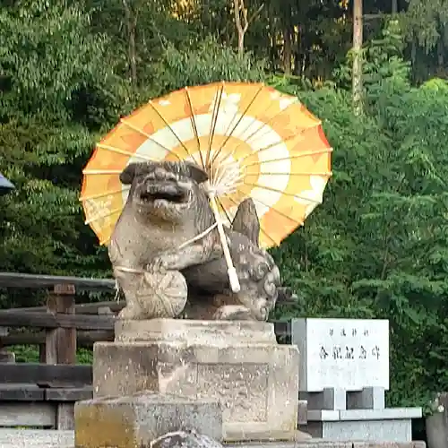 相馬妙見宮　大上川神社の狛犬