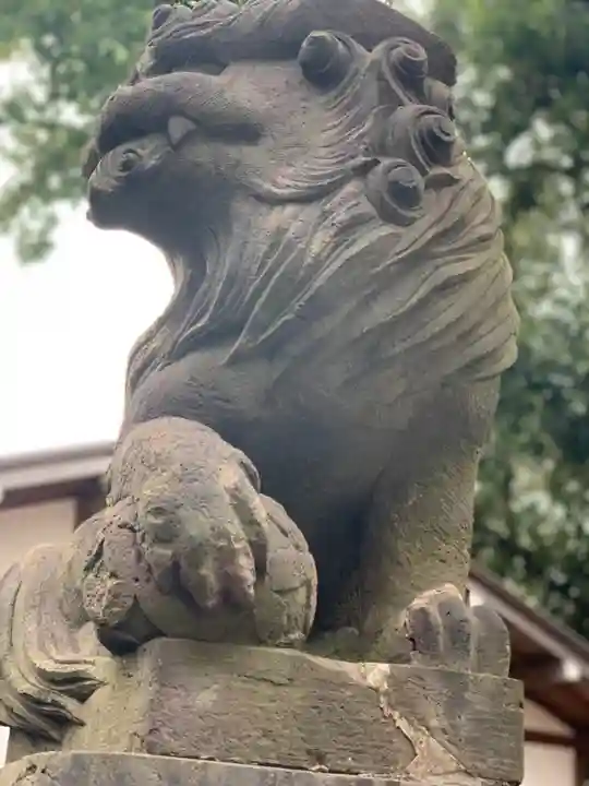 多摩川浅間神社の狛犬