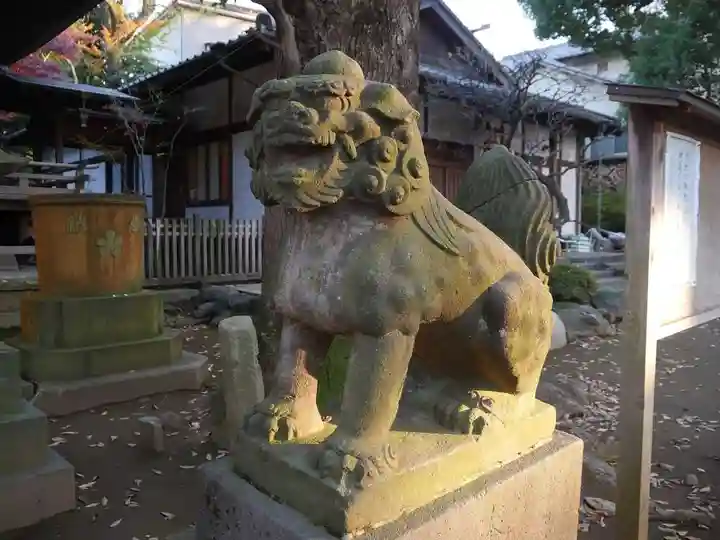 西向天神社の狛犬
