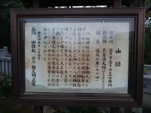 岩井八坂神社の歴史