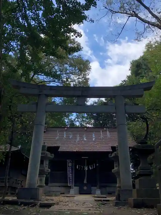 柳窪天神社(黒目川天神社) の鳥居