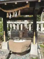 津田八幡宮の手水