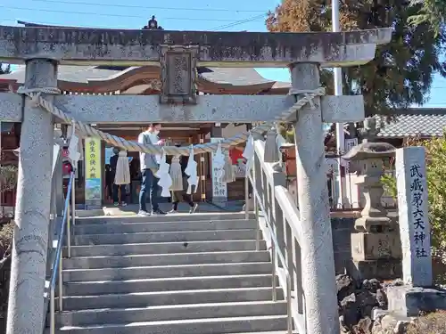 武蔵第六天神社の鳥居