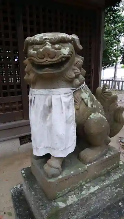 新屋坐天照御魂神社(西河原鎮座)の狛犬